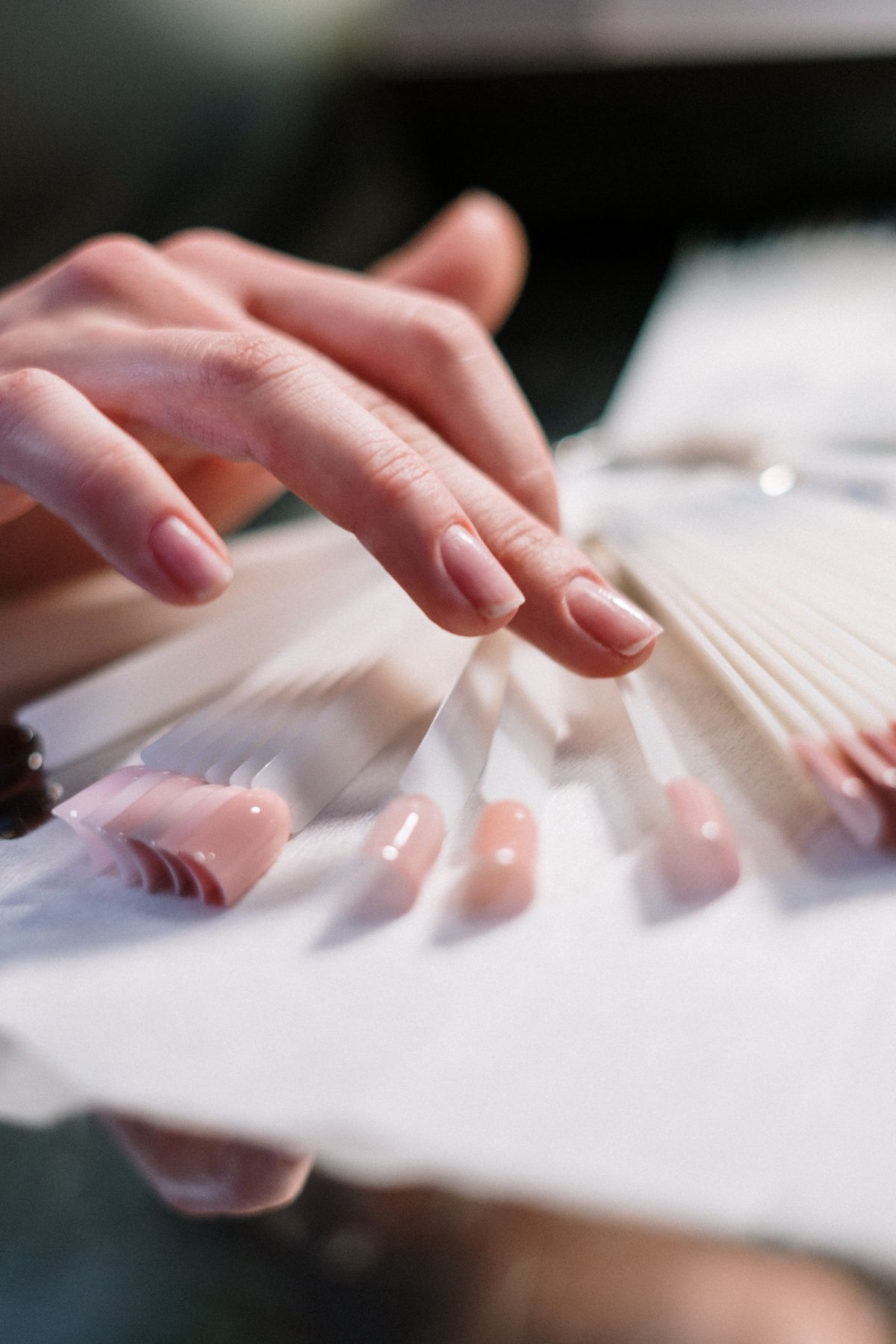 Nude gel nail set at My Nails